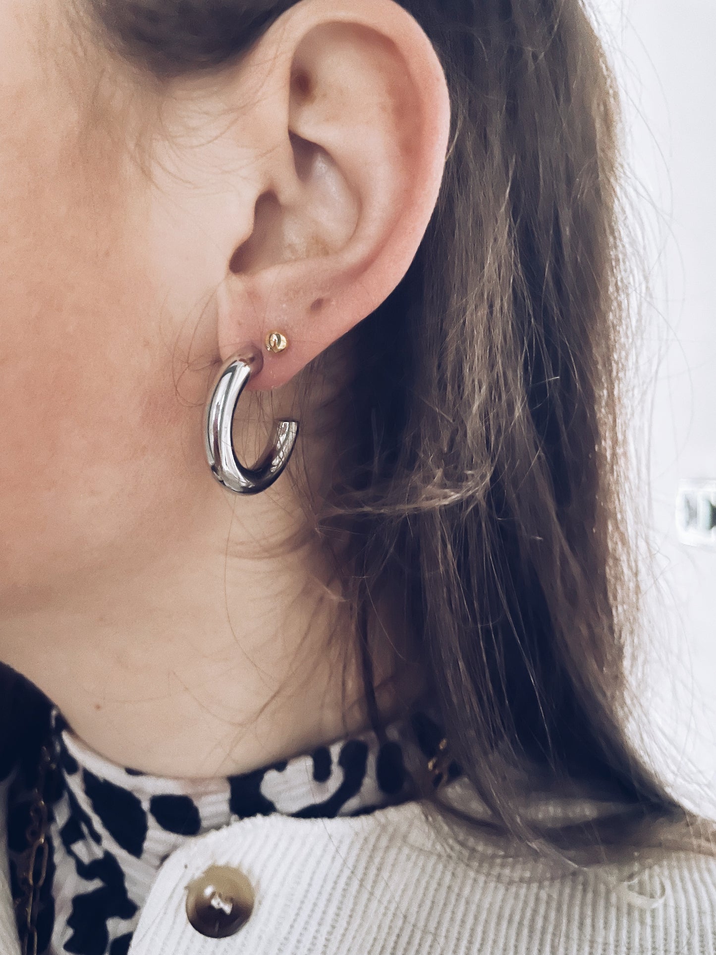 Mini hoops zilver