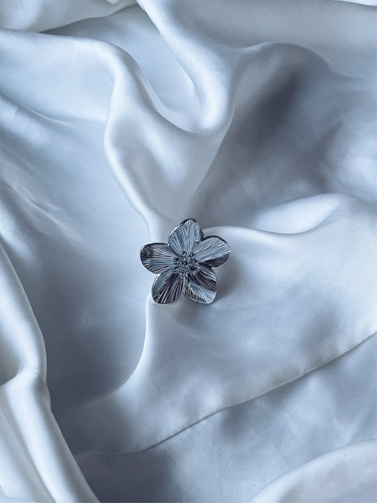 Bloom ring zilver