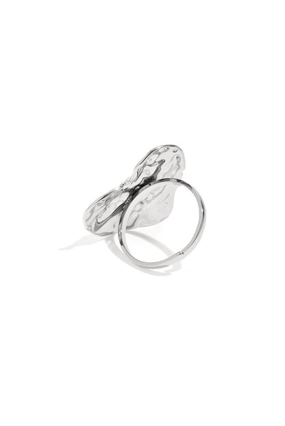 Soft heart ring zilver